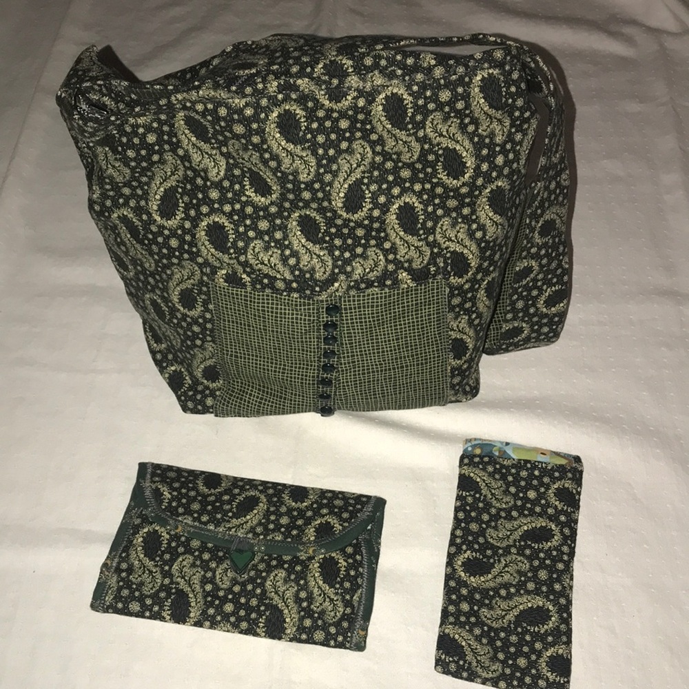 Sheryl White Hobo/ Shoulder Bag - Wallet - Eye Glass Pouch